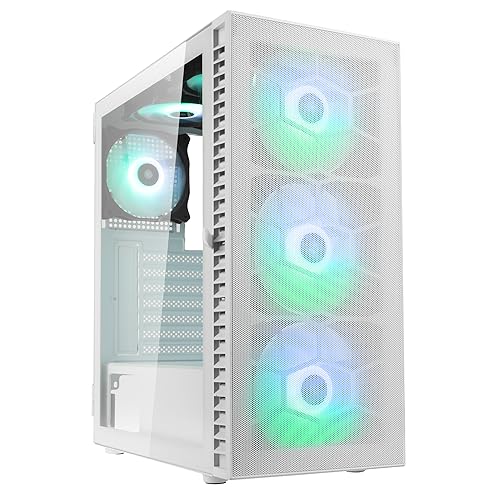 Kolink Observatory Hf Mesh Case Per Pc, Sei Ventole Argb, Spazio Per Schede Video Fino A 330Mm, Scheda Madre Atx, Pannello Frontale In Mesh, Acciaio,