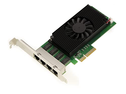 Kalea-Informatique Scheda Ethernet Gigabit Lan Pcie 2.5 X4 Con 4 Porte Rj45. Quad Chipset Intel I225 - Nic 10 100 1000 2500 1G 2,5G - Alto Profilo Bas