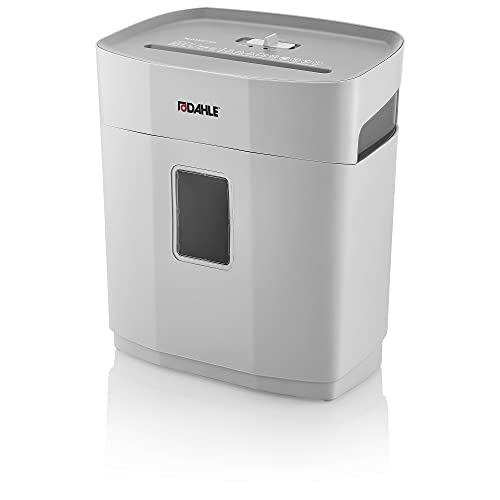 Dahle Papersafe Ps 140 - Distruggidocumenti (10 Fogli, Livello Di Sicurezza P4, Taglio A Particelle, Senza Olio E Manutenzione, 12 Litri, Colore: Grig