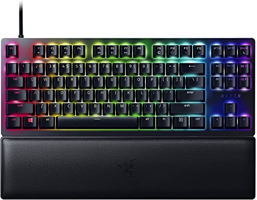 Razer Huntsman V2 Tenkeyless, Interruttore Rosso,, Tastiera Da Gioco Ottica, Interruttori Ottici Lineari Gen-2, Copri Tasti Doubleshot Pbt, Poggiapols