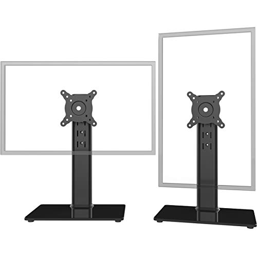 2 Pacchi Monitor Lcd Singolo Supporto Da Scrivania Con Supporto Per Schermo Da 13 Pollici A 32 Pollici Con Girella, Regolabile In Altezza, Rotazione,