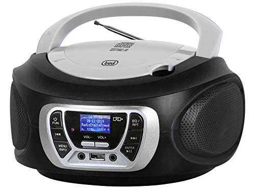 Trevi Cmp 510 Dab, Stereo Portatile Con Radio Dab, Lettore Cd, Usb E Aux-In, Impianto Stereo Casa Con Presa Cuffia, Telecomando, Mini Hifi, Display Re