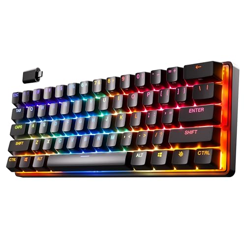 Steelseries Apex Pro Mini Wireless Hypermagnetic Tastiera Da Gaming - La Più Veloce Al Mondo - Fattore Di Forma 60% - Rgb - Copritasti In Pbt - Bt - 2