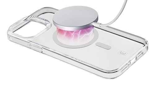 Cellularline - Gloss Mag - Iphone 15 - Custodia Con Magneti Per La Ricarica E L’Aggancio All’Alimentatore Magsafe - Trasparente