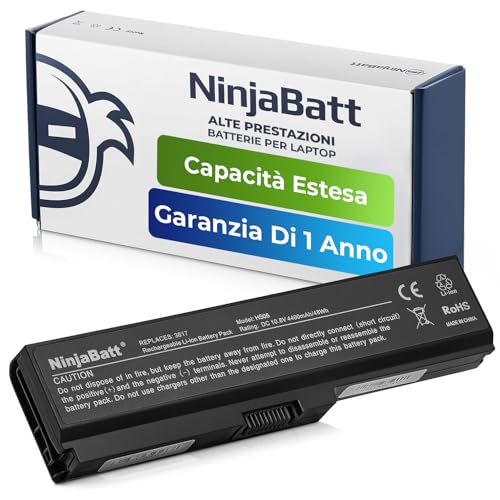 Ninjabatt Batteria Per Toshiba Pa3817U-1Brs C660 L750 L650 A660 L655 L755 Pa3819U-1Brs Pabas228 C650 Pa3818U-1Brs C655 A665 C655D L675 L645 P745 C660-