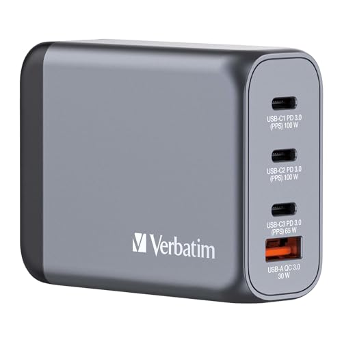 Gnc-100 Gan Charger 100W Con 2 X Usb-C® Pd 100W / 1 X Usb-C® Pd 65W / 1 X Usb-A Qc 3.0 (Eu/Uk/Us)