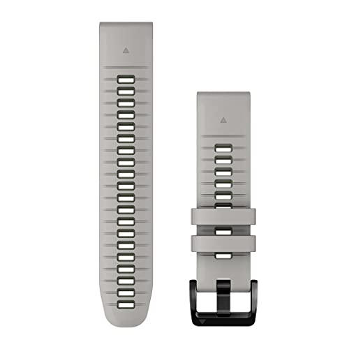Cinturino Originale Garmin, 22Mm, Quickfit, Silicone, Fog Gray & Moss (Stile Garmin Epix 2 Pro)