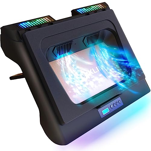 Klim Everest Base Raffreddamento Pc Portatile | Nuova 2024 | Supporto Pc Portatile Con Ventola Turbo (4300 Rpm) | Guarnizione In Foam Per Massime Pres