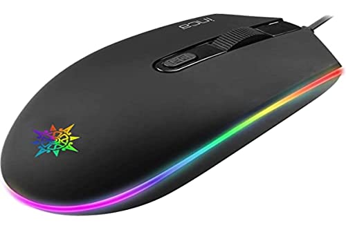 Inca Img-Gt13 Pro Mouse Ottico Gaming Mouse 1200 Dpi Effetto Logo Rgb