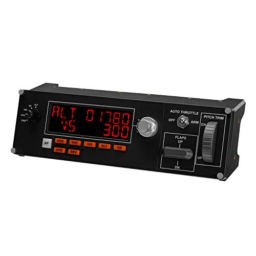 Logitech G Saitek Pro Flight Controller Pilota Automatico Per Simulatore Di Volo Professionale, Pannello Multiplo Di Volo, Indicatori Led In Tempo Re