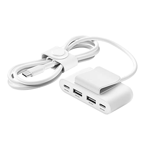 Belkin Prolunga Splitter Di Alimentazione A 4 Porte Usb Con Cavo Da 2 M, 2 Usb-C, 2 Usb-A, Adattatore Usb Da 30 W, Ricarica Rapida Per Iphone 14 E Gal