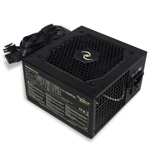 Tecnoware Alimentatore Atx Per Pc, Ventola Silenziosa Da 12 Cm, Connettori 2 X Sata, 1 X 24 Poli, 1 X 12V 4 + 4 Poli, 2 X Molex, Potenza Reale 500 W