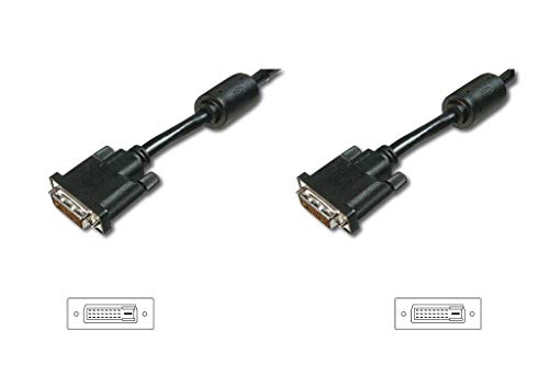 Digitus Cavo Di Collegamento Dvi, Dvi(24+1), 2X Ferrite M/M, 2,0M, Dvi-D Dual Link, Nero