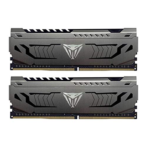 Patriot Viper Steel Ram Ddr4 3200 Mhz 8Gb (2X4Gb) C16 Kit Di Memoria Gaming Xmp 2.0 Grigio