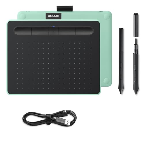 Wacom Tavoletta Con Penna 4100Wle N Ctl Intuos Comfort Pb S Pistachio