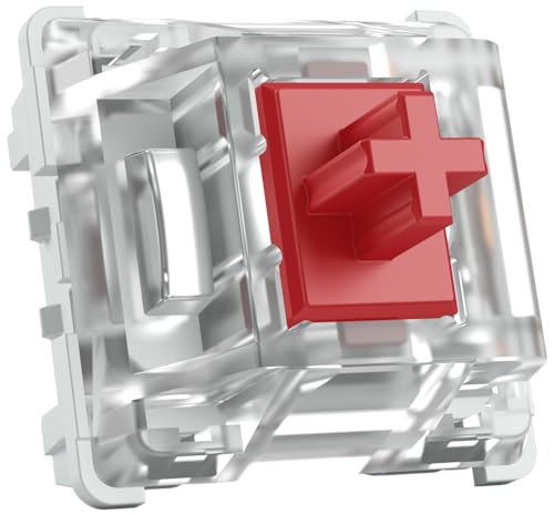 Glorious Gaming 120 Switch Gateron Per Tastiera Meccanica (Rossi) - Compatibili Con Smd-Led, Lineari E Lisci Per Digitazione E Gioco Veloci, Forza Di 