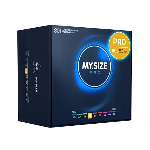 Preservativo My.Size Pro Misura 3, 53 Mm, 80 Pezzi - Ottima Vestibilità Per Una Taglia Adatta A Tutti