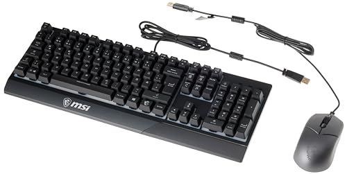 Msi Vigor Gk30 Combo Raton + Teclado Usb Qwertz Alemán Negro S11-04De601-Cla