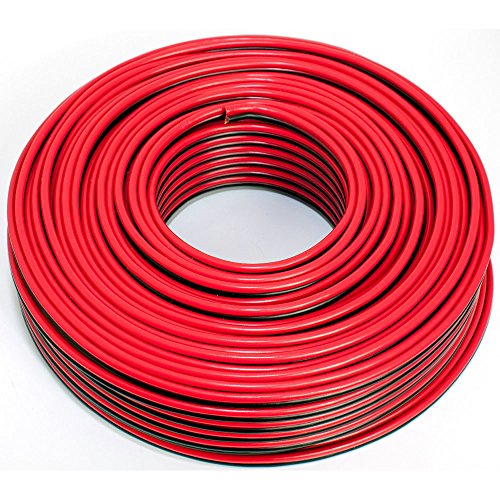 Seki Cavo Per Altoparlante, 2 X 2,50 Mm2, 50 M, Rosso/Nero, Cca