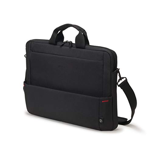 Dicota Eco Slim Case Base 13-15.6 - Funzionale Borsa Per Computer Portatile Con Ampio Spazio Di Stoccaggio, Colore Nero