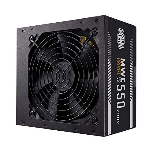 Cooler Master Mwe 550 Bronze 230V V2, Alimentatore Spina Eu, 80 Plus Bronze, Ventola Hdb Con Controllo Termico, Convertitore Dc-Dc + Llc Con Linea Sin
