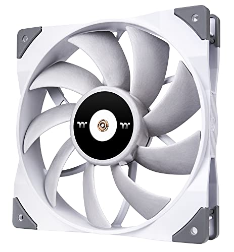 Thermaltake Toughfan 14 White High Static Pressure Radiator Fan (Single Fan Pack) | Low Noise Pc Fan | Case Fan | White