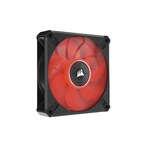 Corsair Ml Elite Series, Ml120 Led Elite, 120Mm Magnetic Levitation Red Led Fan With Airguide, Single Pack, Nero