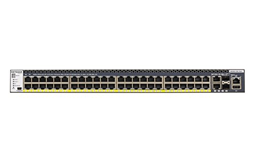 Netgear Gsm4352Pb-100Nes Prosafe Switch Managed Gigabit Poe, 48 Porte Poe+, 860W, Espandibile A 1440W, 2 Porte 10 Gbit, 2 Porte Sfp/Sfp+