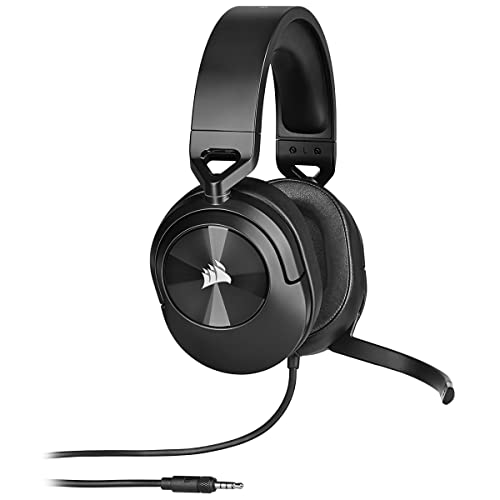 Corsair Hs55 Surround Leggera Cuffia Da Gioco Cablata Multipiattaforma - Dolby 7.1 Suono Surround - Compatibile Con Icue - Pc, Mac, Ps5, Ps4, Xbox, Ni