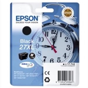 Epson C13T27114010 27Xl Cartuccia D'Inchiostro Nero, 1.100 Pagine 17.7Ml Wf 3620 Wf 3620 Nero 1100