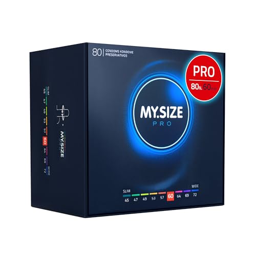 Preservativo My.Size Pro Misura 5, 60 Mm, 80 Pezzi - Ottima Vestibilità Per Una Taglia Adatta A Tutti