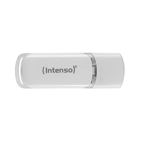 Intenso Flash Line 64 Gb - Chiavetta Usb Tipo C - Super Speed Usb 3.2 Gen 1X1, Bianco