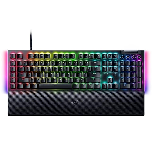 Razer Blackwidow V4, Tastiera Meccanica Da Gaming Con Razer Chroma Rgb, Switch Meccanici Gialli Razer, 6 Pulsanti Macro Dedicati, Tasti In Abs A Doppi