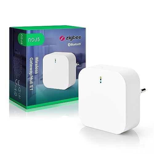 Nous E1 Smart Zigbee Gateway, Centro Di Controllo Intelligente Per Casa, Compatibile Con Alexa, Google, Home Assistant, Supporta Fino A 128 Dispositiv