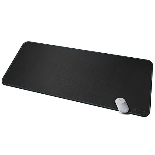 Cennbie Desk Pad Protecter 120X50Cm, Pu Leather Desk Mat Blotters Organizer With Comfortable Write(Nero)