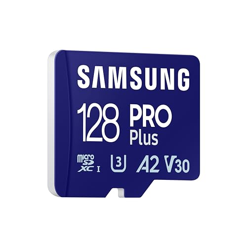 Samsung Memorie Mb-Md128Sb Pro Plus Scheda Microsd Da 128Gb, Uhs-I U3, Fino A 180 Mb/S, Usb Card Reader Incluso