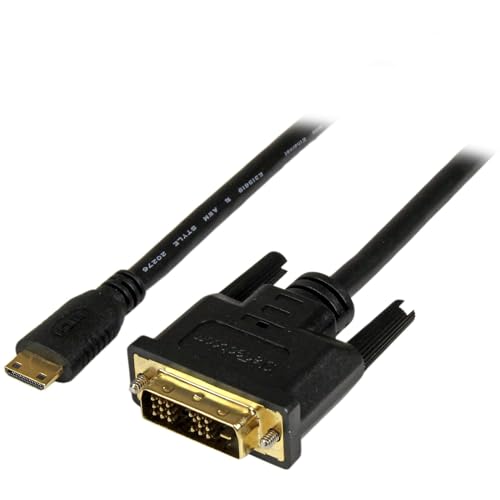 Startech.Com Cavo Mini Hdmi A Dvi Da 2M, Cavo Adattatore Dvi-D Maschio A Mini Hdmi Maschio 19 Pin (1080P), Cavo Adattatore Digitale Per Monitor Dvi, C