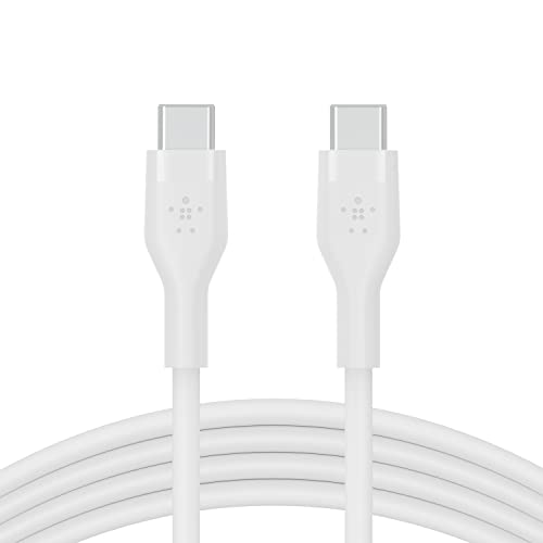Belkin Boostcharge Flex Cavo Da Usb-C A Usb-C In Silicone, Certificazione Usb-If, Ricarica Rapida Usb-C Pd Per Iphone 15, Samsung Galaxy S24, Pixel, I