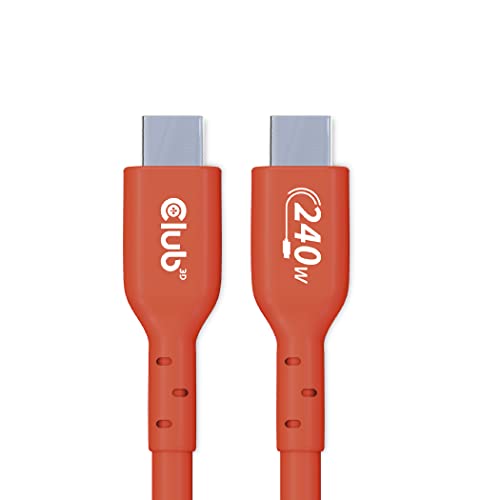 Club 3D Cac-1515 Usb2 Tipo-C Bidirezionale Usb-If Certificato Cavo 480Mb Pd 240W (48V/5A) Epr Maschio/Maschio 4 M
