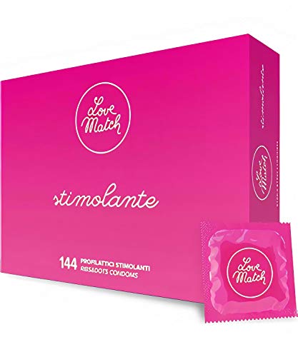 Love Match Stimolante – 144 Preservativi Con Rilievi Per Aumentare Il Piacere
