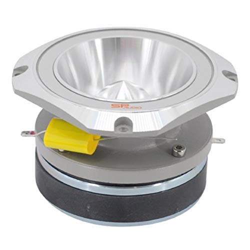 1 Super Tweeter Sp Audio Sptw-48 Sptw48 10,00 Cm 100 Mm 4" Diametro 200 Watt Rms 400 Watt Max Impedenza 4 Ohm Sensibilità 112 Db Auto Silver, 1 Pezzo