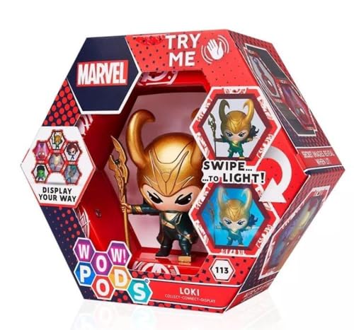 Wow! Pods Collezione Avengers - Loki | Superhero Light-Up Bobble-Head Figure | Giocattoli, Collezionisti E Regali Marvel Ufficiali