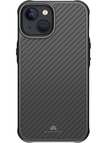 Black Rock - Custodia In Carbonio Resistente, In Vero Carbonio, Adatta Per Apple Iphone 14 I, Custodia In Fibra Di Carbonio (Nero Carbonio)