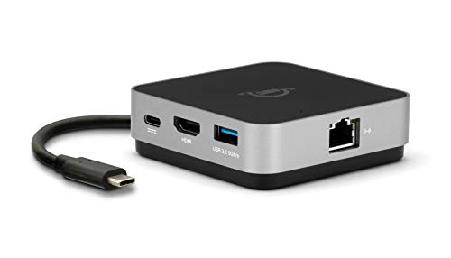 Owc - Travel Dock E Usb-C A 6 Porte 100 W- Grigio Siderale, 2X Usb 3.2 Tipo A, 1X Hdmi 2.0, 1X Lettore Di Schede Sd, 1X Gigabit Ethernet, 1X Pass-Thro