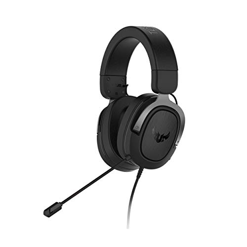 Asus Tuf Gaming H3 Gun Metal Gaming Headset With Virtual 7.1 Surround, Tough Stainless-Steel Headband And Fast Cooling Ear Cushions For Pc, Ps4, Xbox
