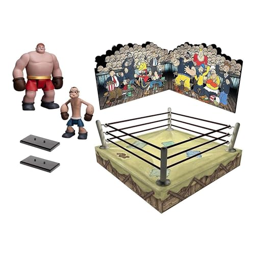 Popeye Figurines 5 Points Deluxe Set Popeye & Oxheart 9 Cm