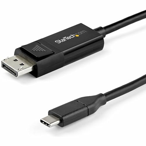 Startech.Com Cavo Adattatore Usb-C A Displayport 1.4 Da 2 M - 8K 30Hz - Bidirezionale - Thunderbolt 3 - Usb Type C A Dp (Cdp2Dp142Mbd)