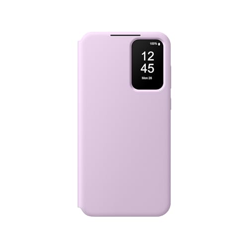 Samsung Smart View Wallet Cover Custodia A Portafoglio Con Finestra Di Visione Notifiche Per Galaxy A35 5G, Lavanda