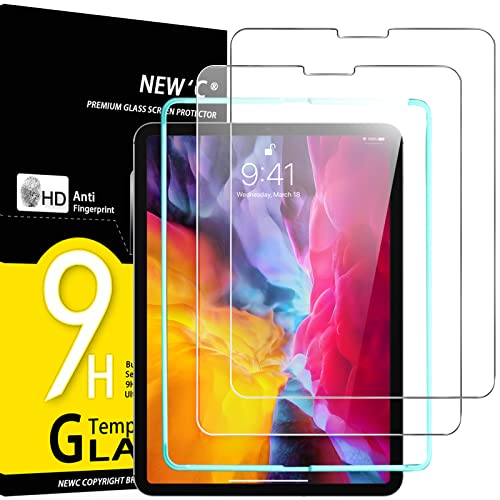 New'C 2 Pezzi, Pellicola Prottetiva Per Ipad Air 5/4. Generation 10,9", Ipad Pro 11" Model 2022/2021/2020/2018, Vetro Temperato, Durezza 9H, 0,33Mm, U