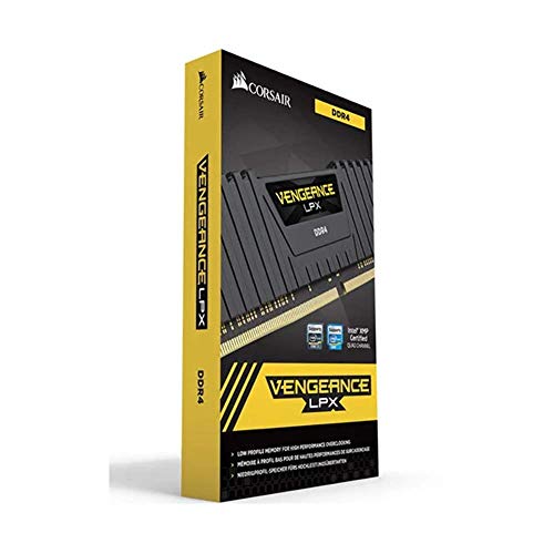 Corsair Vengeance Lpx Memorie Per Desktop A Elevate Prestazioni Per Amd Ryzen E Intel 200, 16 Gb (2 X 8 Gb), Ddr4, 2666 Mhz, C16 Xmp 2.0, Nero